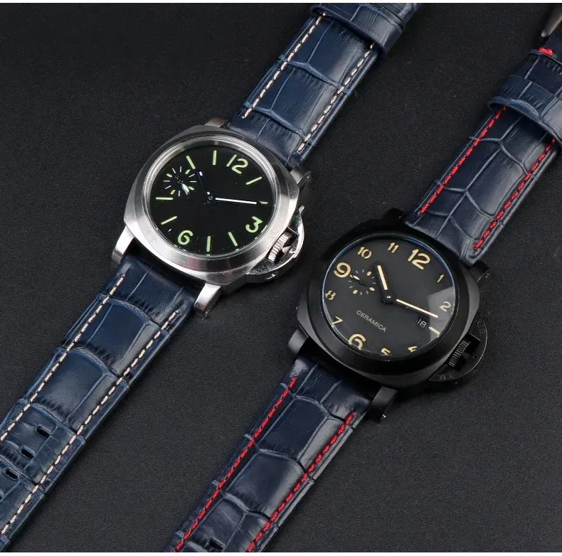 Bracelet montre cuir croco 22 à 26 mm veau