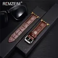 Bracelet montre cuir croco 38 à 49 mm – Couleur du bracelet brown-w-gold