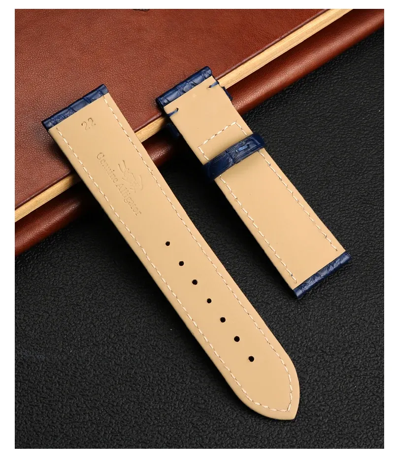 Bracelet montre cuir crocodile 12 à 24 mm