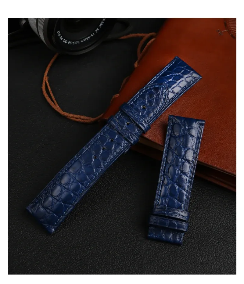 Bracelet montre cuir crocodile 12 à 24 mm