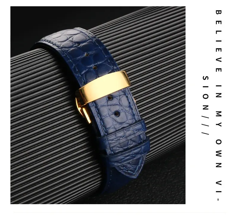 Bracelet montre cuir crocodile 12 à 24 mm