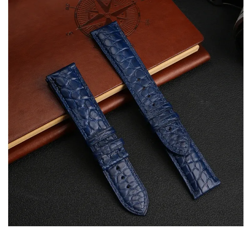 Bracelet montre cuir crocodile 12 à 24 mm