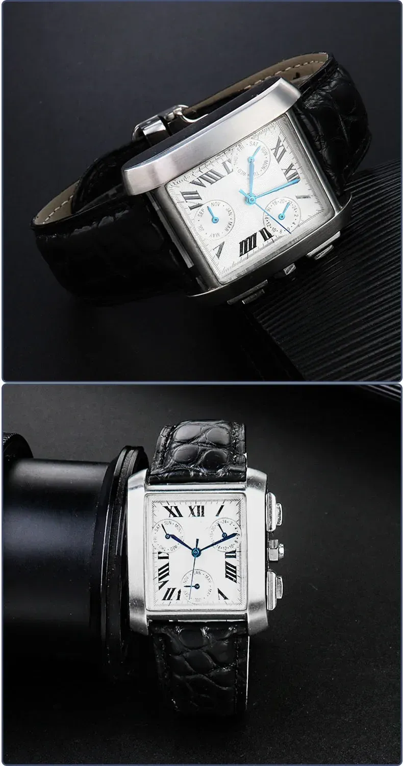 Bracelet montre cuir crocodile 14 à 25 mm