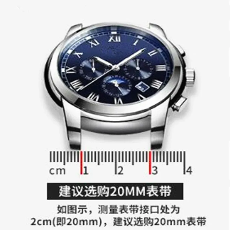 Bracelet montre cuir crocodile 20 mm pour Rolex
