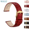 Bracelet montre cuir façon alligator 12 à 20 mm – 1