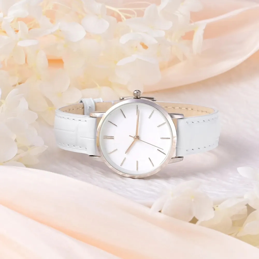 Bracelet montre cuir façon alligator 12 à 20 mm