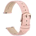Bracelet montre cuir façon alligator 12 à 20 mm – Couleur du bracelet Light Pink-Rosegold