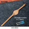 Bracelet montre cuir femme Fossil 8 mm étanche respirant – Couleur du bracelet Apricot-Steel-K1