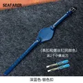 Bracelet montre cuir femme Fossil 8 mm étanche respirant – Couleur du bracelet Dark Blue-Steel-K1