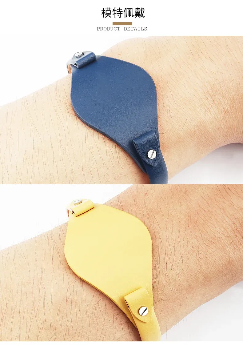 Bracelet montre cuir femme Fossil 8 mm étanche respirant