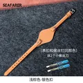 Bracelet montre cuir femme Fossil 8 mm étanche respirant – Couleur du bracelet Light Brown-Steel-K1