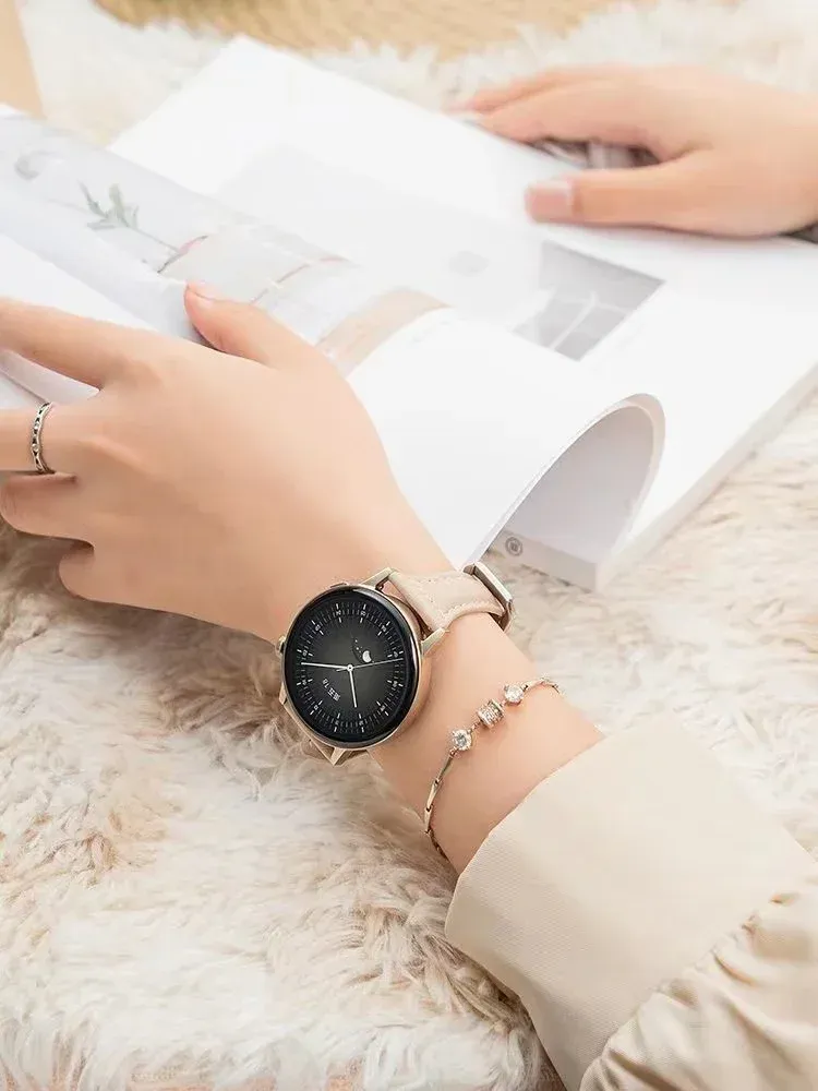 Bracelet montre cuir fin 20 à 22 mm pour Samsung Galaxy