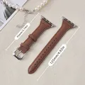 Bracelet montre cuir fin 38 à 49 mm pour Apple Watch – 5