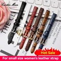Bracelet montre cuir fin croco 6 à 16 mm – 1