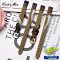 Bracelet montre cuir fin croco 6 à 16 mm – 4