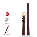 Bracelet montre cuir fin croco 6 à 16 mm – Band Color A brown-rose gold