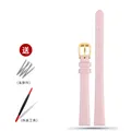 Bracelet montre cuir fin croco 6 à 16 mm – Band Color B pink-gold