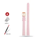 Bracelet montre cuir fin croco 6 à 16 mm – Band Color B pink-rose gold