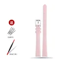 Bracelet montre cuir fin croco 6 à 16 mm – Band Color B pink-silver