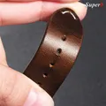 Bracelet montre cuir huilé 18 à 24 mm pour Seiko et Omega – 4