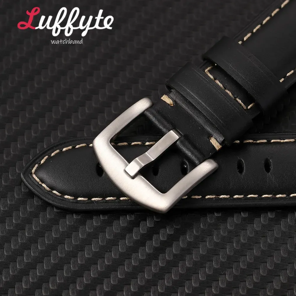 Bracelet montre cuir huilé 38 à 49 mm pour Apple Watch