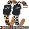 Bracelet montre cuir léopard Apple Watch 38 à 49 mm – 1