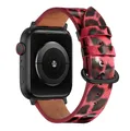 Bracelet montre cuir léopard Apple Watch 38 à 49 mm – Couleur du bracelet Leopard 12 Black