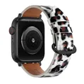 Bracelet montre cuir léopard Apple Watch 38 à 49 mm – Couleur du bracelet Leopard 15 Black