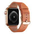 Bracelet montre cuir léopard Apple Watch 38 à 49 mm – Couleur du bracelet Lion 1 RoseGold