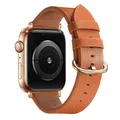 Bracelet montre cuir léopard Apple Watch 38 à 49 mm – Couleur du bracelet Lion 11 Rose Gold