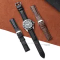 Bracelet montre cuir motif croco 12 à 20 mm unisexe – 5
