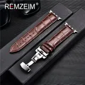 Bracelet montre cuir pour Apple Watch 38 à 49 mm papillon – 1