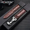 Bracelet montre cuir pour Apple Watch 38 à 49 mm papillon – Couleur du bracelet brown-black
