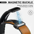 Bracelet montre cuir pour Apple Watch Ultra 3 2 40 à 49 mm – 4