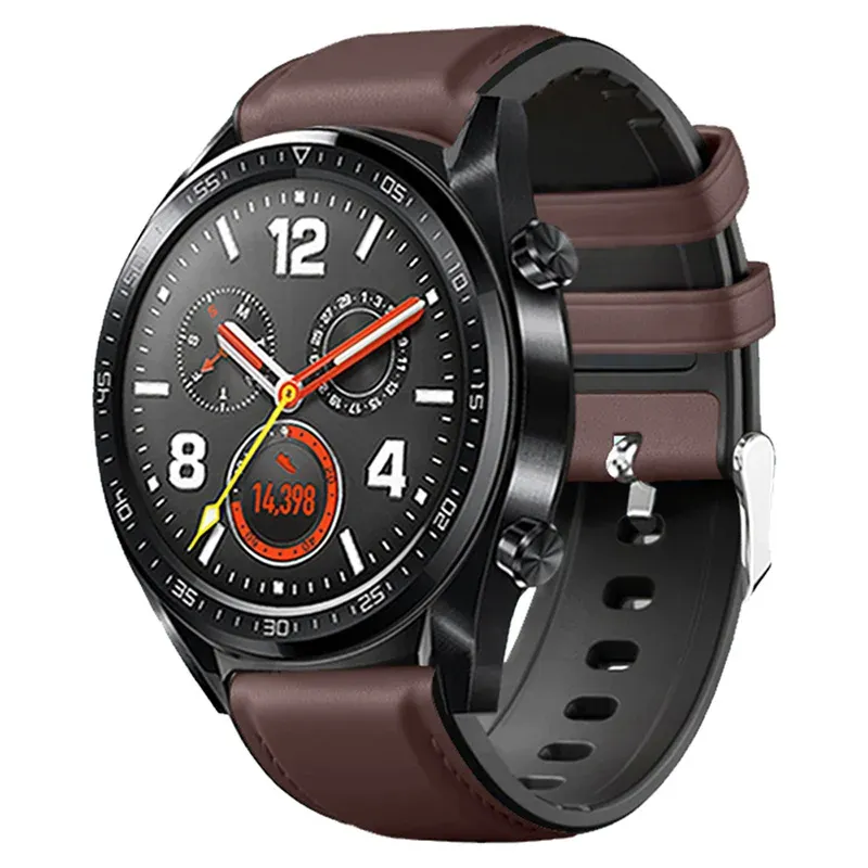 Bracelet montre cuir pour Huawei Watch GT2e GT 2 Pro