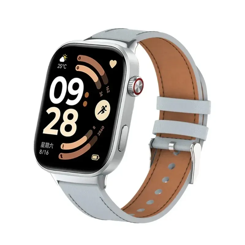 Bracelet montre cuir pour Redmi Watch 6 5 4 et Mi Band 10 9 8