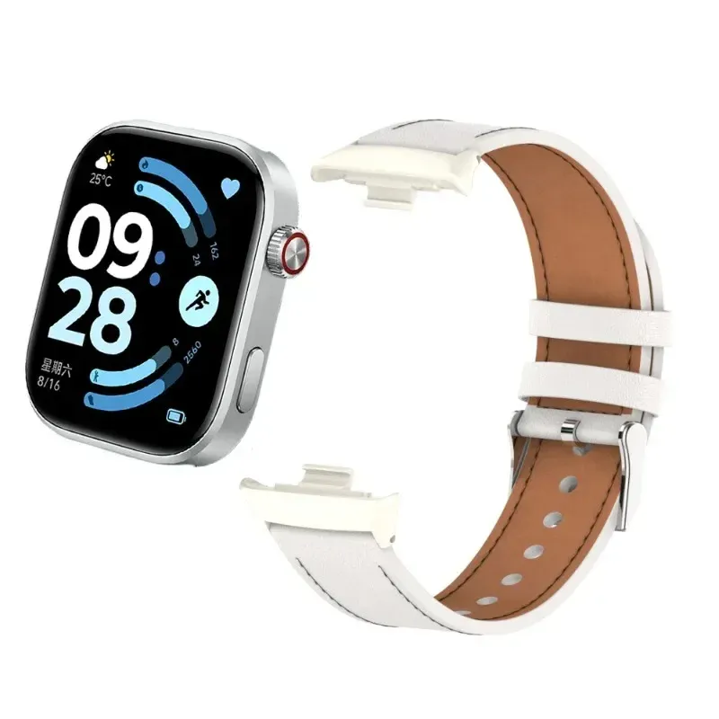 Bracelet montre cuir pour Redmi Watch 6 5 4 et Mi Band 10 9 8
