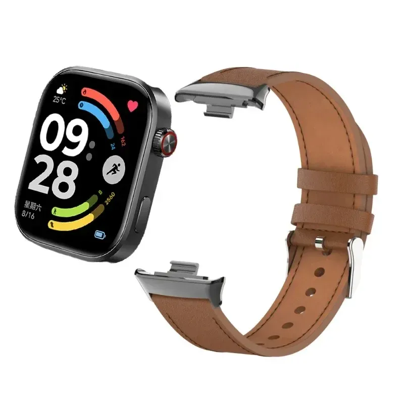 Bracelet montre cuir pour Redmi Watch 6 5 4 et Mi Band 10 9 8