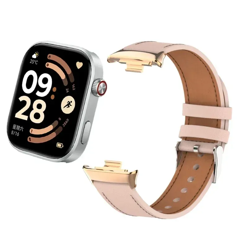Bracelet montre cuir pour Redmi Watch 6 5 4 et Mi Band 10 9 8