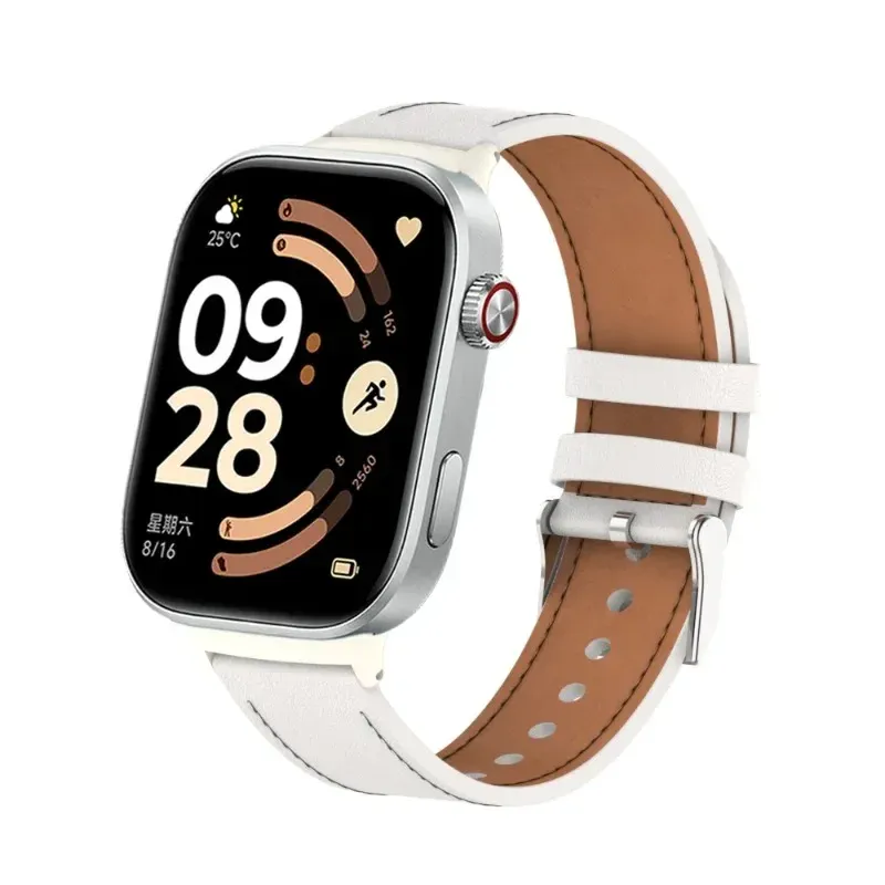 Bracelet montre cuir pour Redmi Watch 6 5 4 et Mi Band 10 9 8
