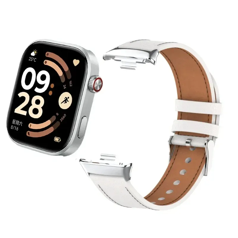 Bracelet montre cuir pour Redmi Watch 6 5 4 et Mi Band 10 9 8