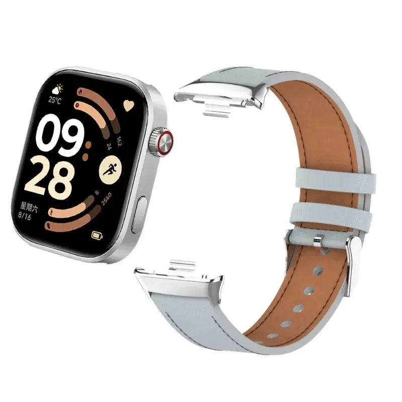 Bracelet montre cuir pour Redmi Watch 6 5 4 et Mi Band 10 9 8