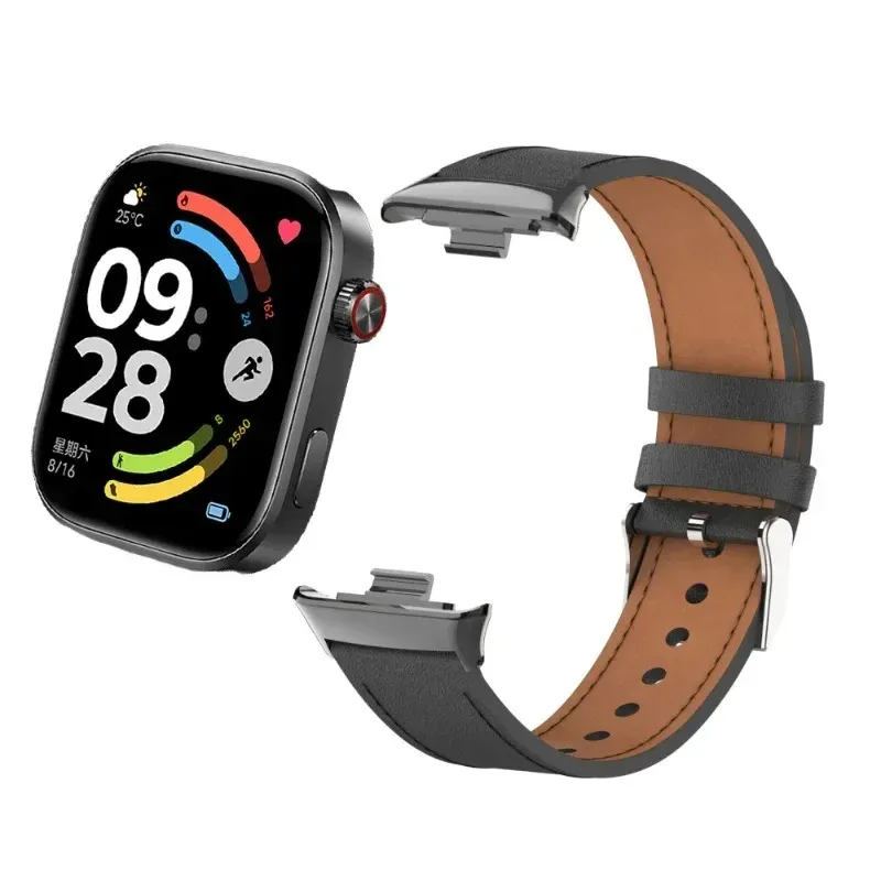 Bracelet montre cuir pour Redmi Watch 6 5 4 et Mi Band 10 9 8