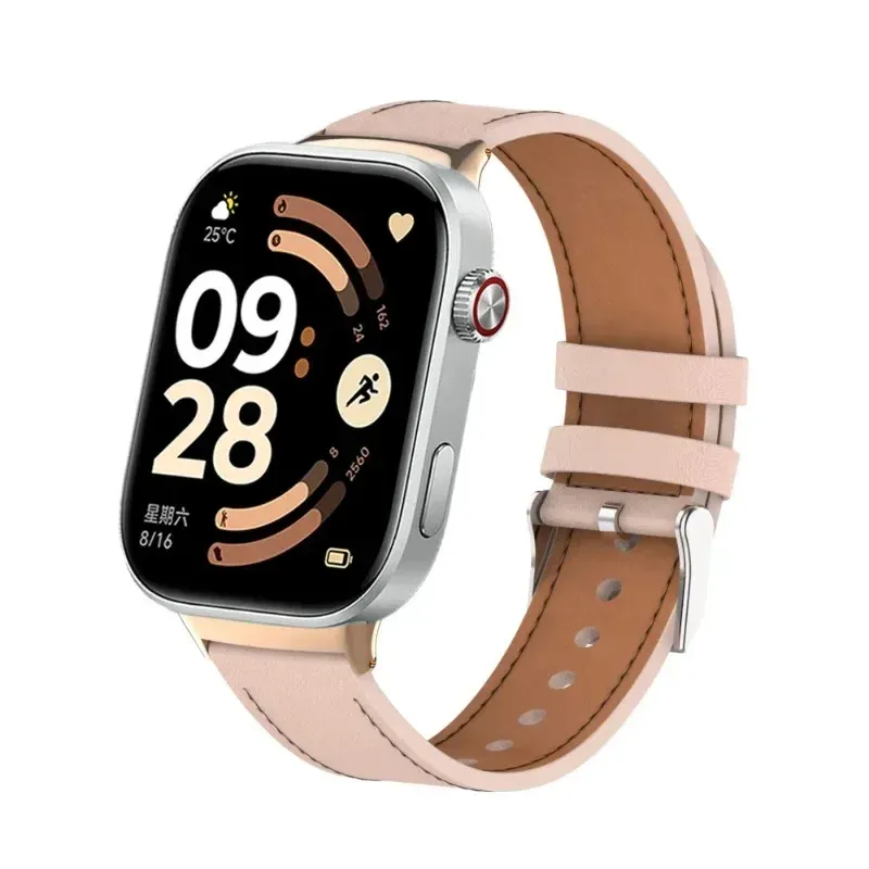 Bracelet montre cuir pour Redmi Watch 6 5 4 et Mi Band 10 9 8