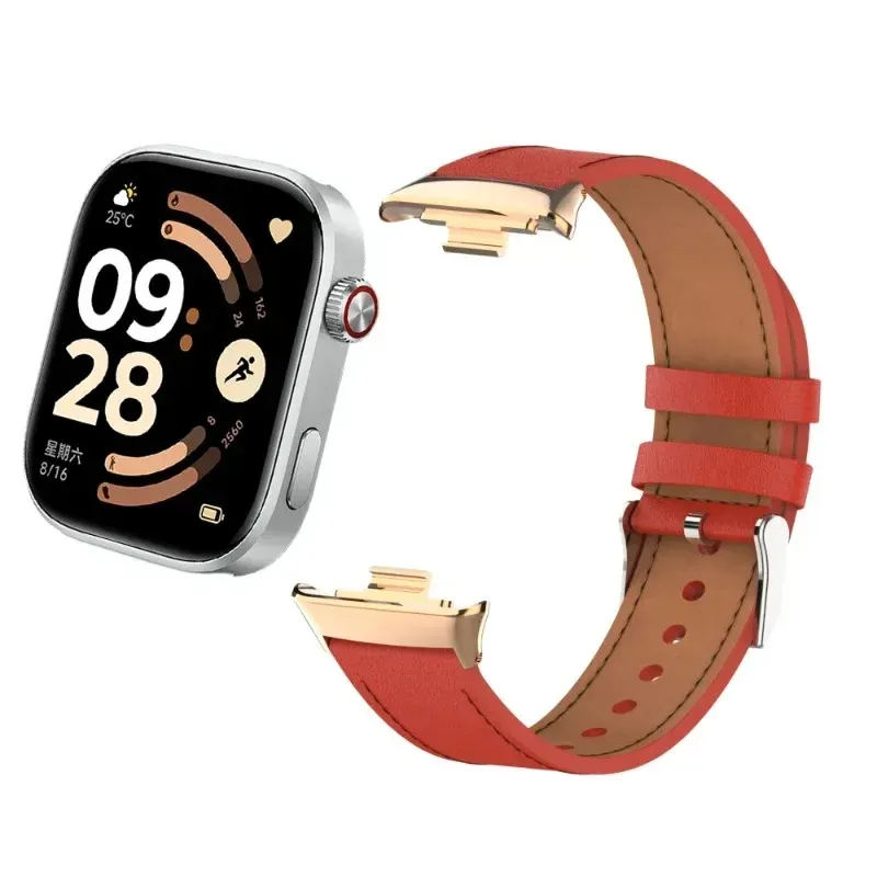 Bracelet montre cuir pour Redmi Watch 6 5 4 et Mi Band 10 9 8