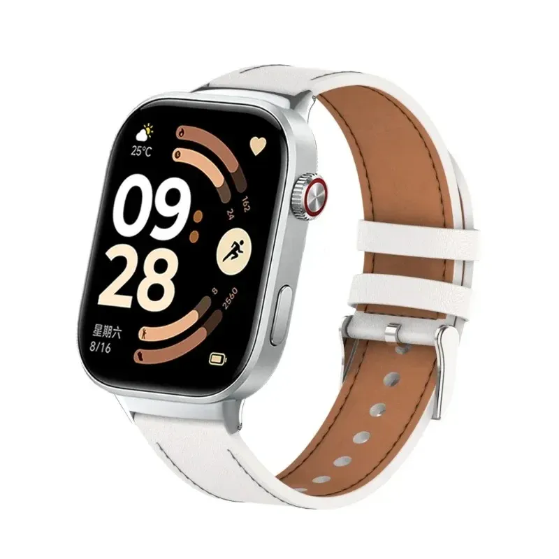 Bracelet montre cuir pour Redmi Watch 6 5 4 et Mi Band 10 9 8