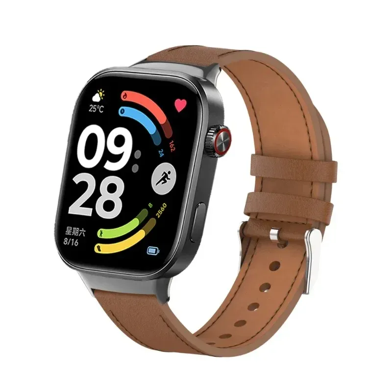 Bracelet montre cuir pour Redmi Watch 6 5 4 et Mi Band 10 9 8