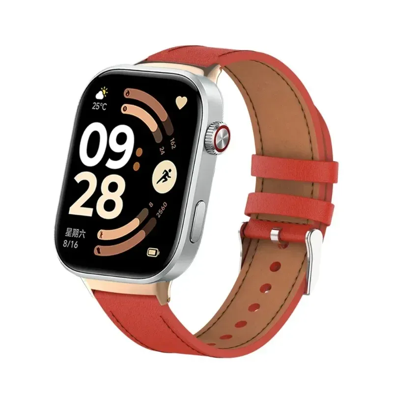 Bracelet montre cuir pour Redmi Watch 6 5 4 et Mi Band 10 9 8
