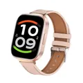 Bracelet montre cuir pour Redmi Watch 6 5 4 et Mi Band 10 9 8 – Couleur du bracelet Pink