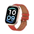 Bracelet montre cuir pour Redmi Watch 6 5 4 et Mi Band 10 9 8 – Couleur du bracelet Red